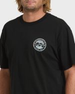 Hollow Premium Short Sleeve Knit T-Shirt - Black - Image 5