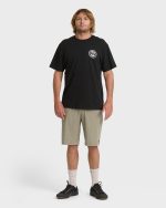 Hollow Premium Short Sleeve Knit T-Shirt - Black - Image 3