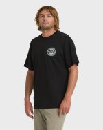 Hollow Premium Short Sleeve Knit T-Shirt - Black - Image 4