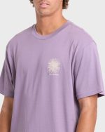 Montage Premium Short Sleeve Cotton T-Shirt - Purple Ash - Image 5