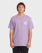 Montage Premium Short Sleeve Cotton T-Shirt - Purple Ash - Image 2
