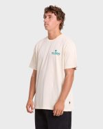 Glance Wave Washed Premium Short Sleeve Knit T-Shirt - Oatmeal - Image 4