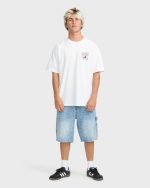 Wave Pool OG Short Sleeve Knit T-Shirt - White - Image 4