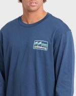 Runner Premium Long Sleeve Cotton T-Shirt - Dark Denim - Image 5