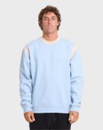 Highway Garage Crewneck Sweatshirt - Blue Smoke