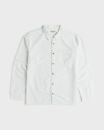 Garage Post Up Long Sleeve Oxford Shirt - Blue Smoke - Image 6