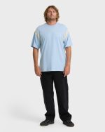 Highway Garage Short Sleeve Knit T-Shirt - Blue Smoke - Image 3