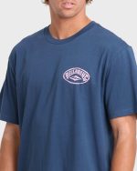 Reverse Premium Short Sleeve Cotton T-Shirt - Dark Denim - Image 6