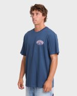 Reverse Premium Short Sleeve Cotton T-Shirt - Dark Denim - Image 5