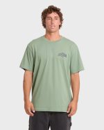 Reverse Premium Short Sleeve Cotton T-Shirt - Hedge Green - Image 2