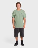 Reverse Premium Short Sleeve Cotton T-Shirt - Hedge Green - Image 3