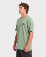 Reverse Premium Short Sleeve Cotton T-Shirt - Hedge Green - Image 4