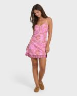 Fresh Daze Mini Border Mini Dress - Party Pink - Image 3