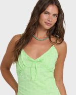 Sun Lit Mini Dress - Green Glow - Image 5