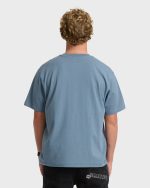 Spec 73 Legacy Short Sleeve Cotton T-Shirt - Dusty Blue - Image 2