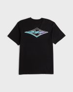 Crayon Wave Premium Short Sleeve Knit T-Shirt - Black - Image 6