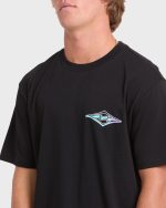 Crayon Wave Premium Short Sleeve Knit T-Shirt - Black - Image 5
