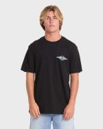Crayon Wave Premium Short Sleeve Knit T-Shirt - Black - Image 2