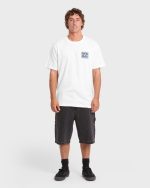 Crayon Wave Premium Short Sleeve Knit T-Shirt - Off White - Image 3
