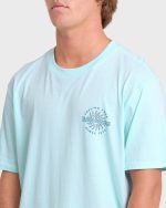 Single Fin Premium Short Sleeve Knit T-Shirt - Coastal Blue - Image 5