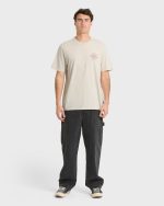Single Fin Premium Short Sleeve Knit T-Shirt - Oatmeal - Image 5