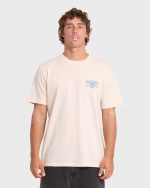 Heritage Arch Wave Washed Premium Short Sleeve Cotton T-Shirt - Oatmeal - Image 2
