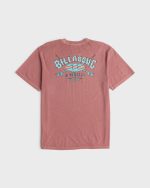 Heritage Arch Wave Washed Premium Short Sleeve Cotton T-Shirt - Red Dahlia - Image 8