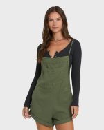 Wild Pursuit Overall Romper - Canteen