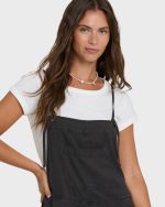 Wild Pursuit Overall Romper - Off Black - Image 5