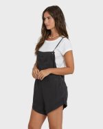 Wild Pursuit Overall Romper - Off Black - Image 4