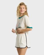 Spring Break Fleece Shorts - Salt Crystal - Image 4
