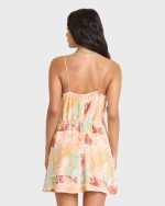 So Simple Crinkle Mini Dress - Orange Multi - Image 2