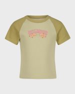 Girls Hibiscus Minds Short Sleeve T-Shirt