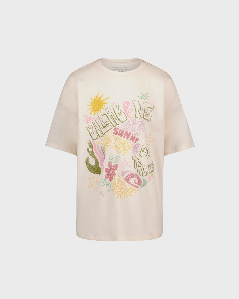 BSFJA44X-680.jpg Girls Suns Out Oversized Short Sleeve T-Shirt - Image 1