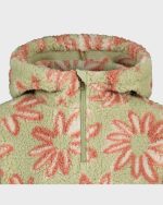 Girls Just In Time Half Zip Sherpa Hoodie - Image 4