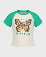 Girls Butterfly Stamp T-Shirt