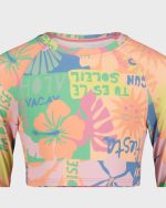 Girls Sun Scape Crop Rashguard Set - Image 5