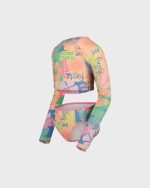 Girls Sun Scape Crop Rashguard Set - Image 4