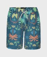 Little Boys Sundays Layback Swim Trunks