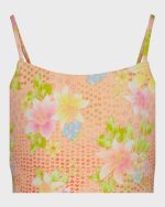 Girls Crazy For Coral One Piece Swimsuit - Image 4