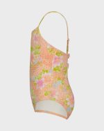 Girls Crazy For Coral One Piece Swimsuit - Image 3