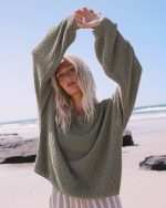 Open Air Crewneck Sweater - Army Green - Image 7