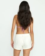 Road Trippin Elastic Waist Shorts - Salt Crystal - Image 3