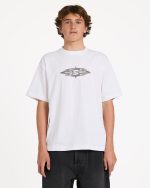 Tribal Diamonds Short Sleeve Knit T-Shirt - White