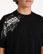 Immortal Blast Short Sleeve Knit T-Shirt - Black - Image 6