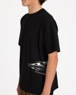Chrome Diamond Short Sleeve Knit T-Shirt - Black - Image 6