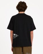 Chrome Diamond Short Sleeve Knit T-Shirt - Black - Image 4