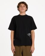 Chrome Diamond Short Sleeve Knit T-Shirt - Black - Image 3