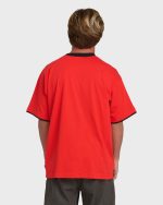 Immortal Tipper Short Sleeve Knit T-Shirt - Deep Red - Image 3